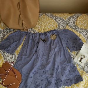 Kori Off Shoulder Dress or Long Blouse